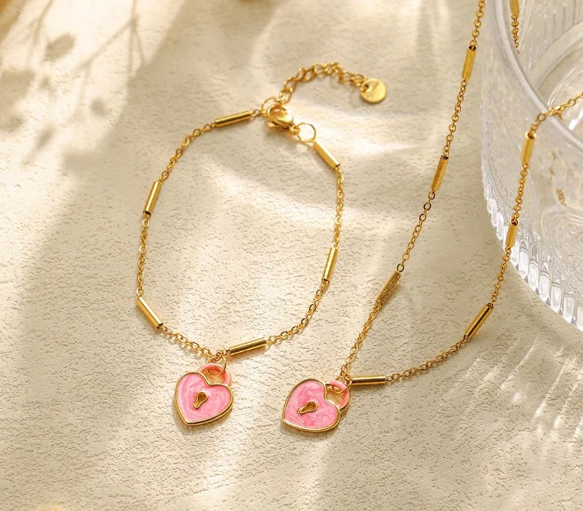 Set PINK HEART