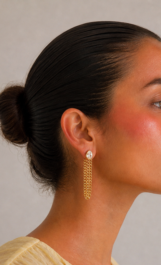 Golden Chain Ohrringe – Mai Kollektion „Golden Glow“ (Limited Edition)
