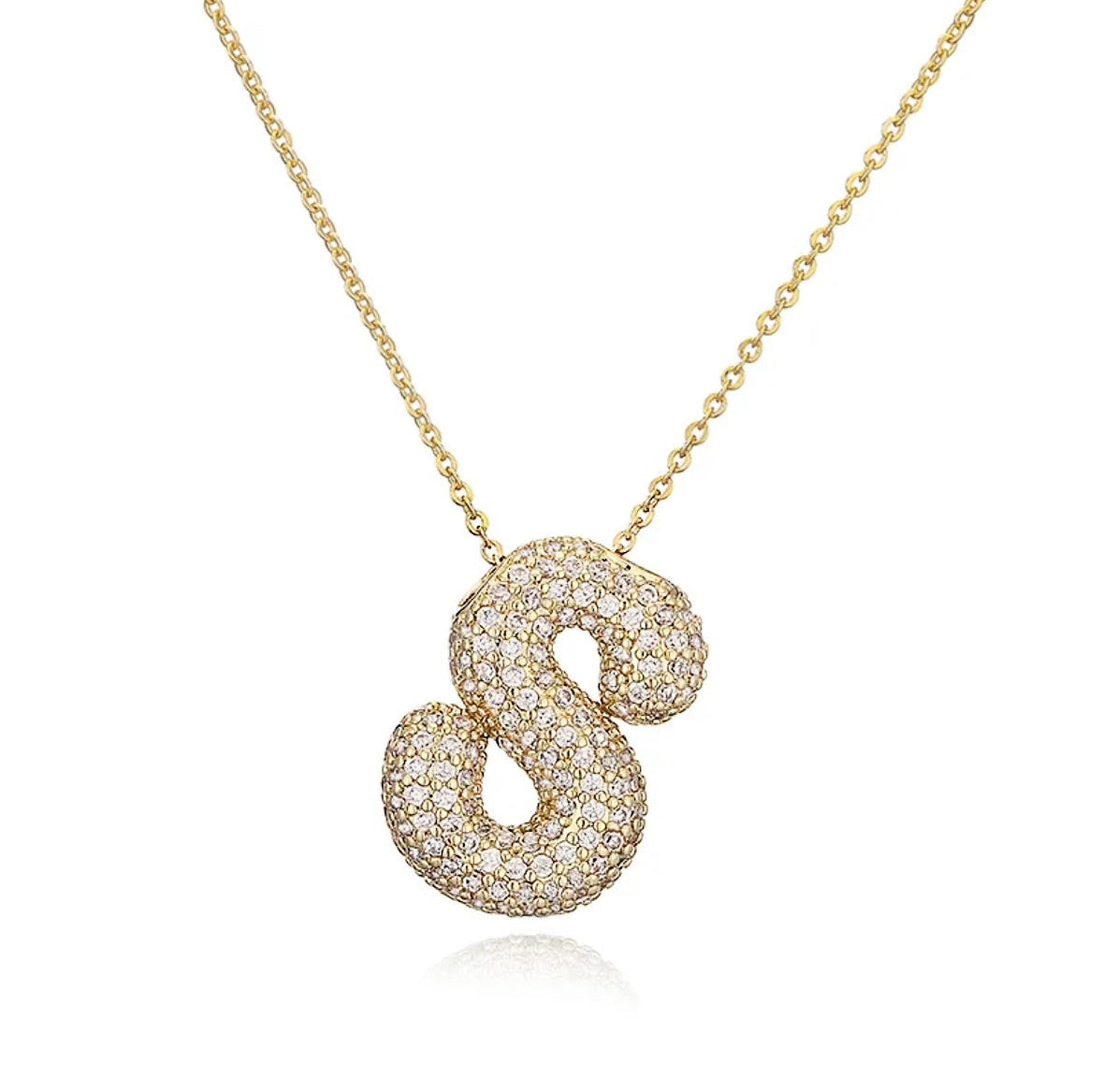 Buchstaben Halskette Gold