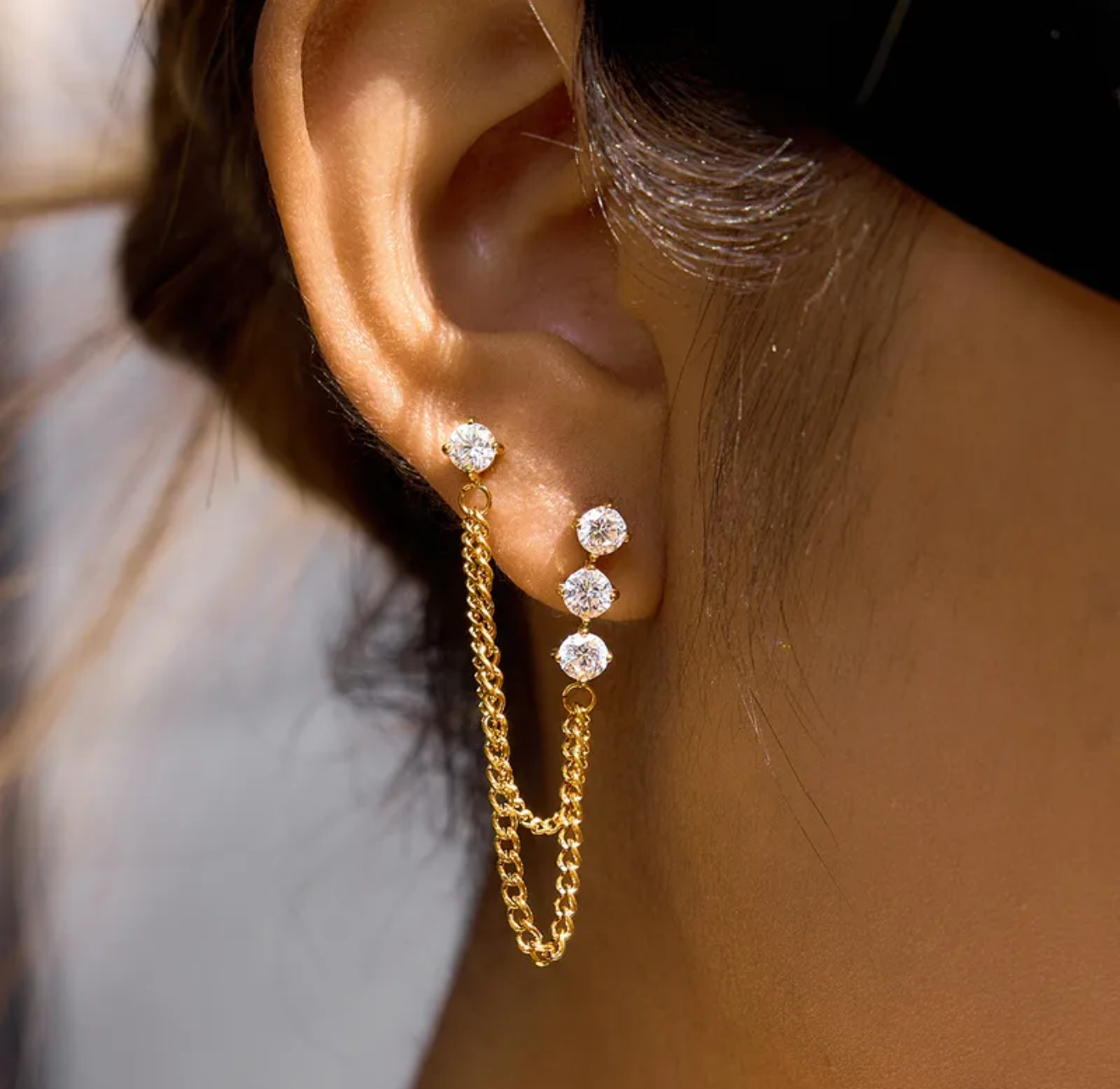 Light Chain Ohrringe – April Kollektion „Fresh Light“ (Limited Edition)