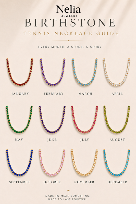Birthstone Tennis Halskette
