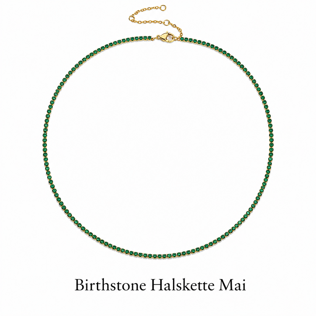 Birthstone Tennis Halskette