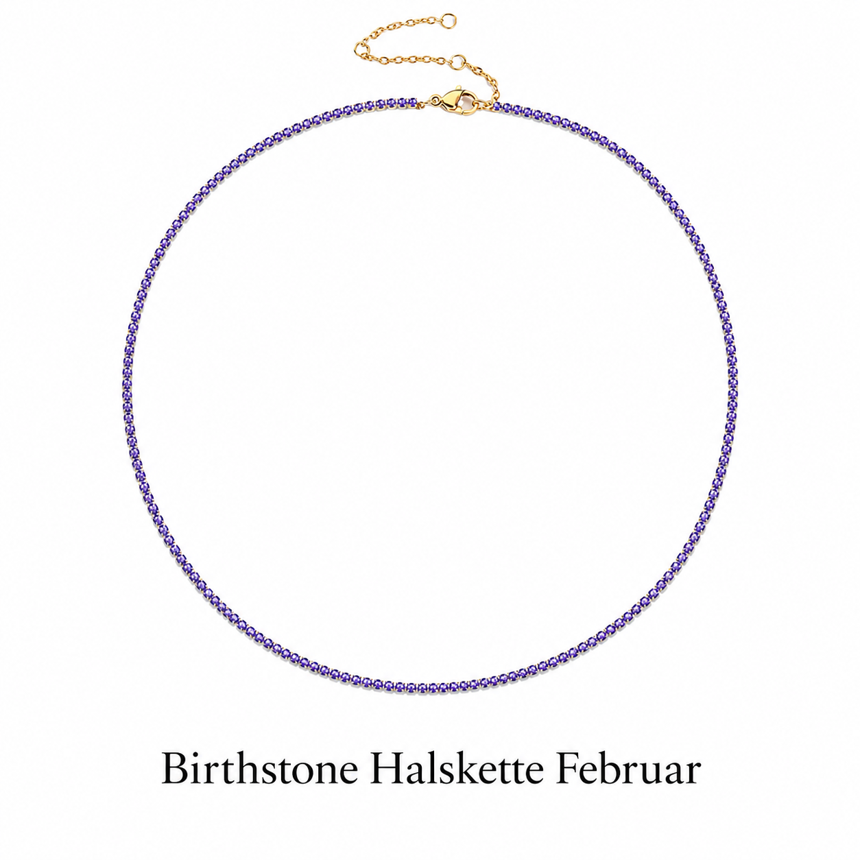 Birthstone Tennis Halskette