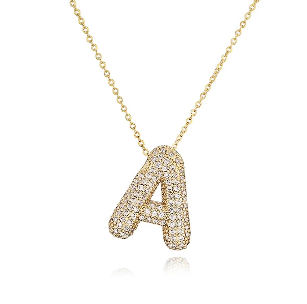 Buchstaben Halskette Gold