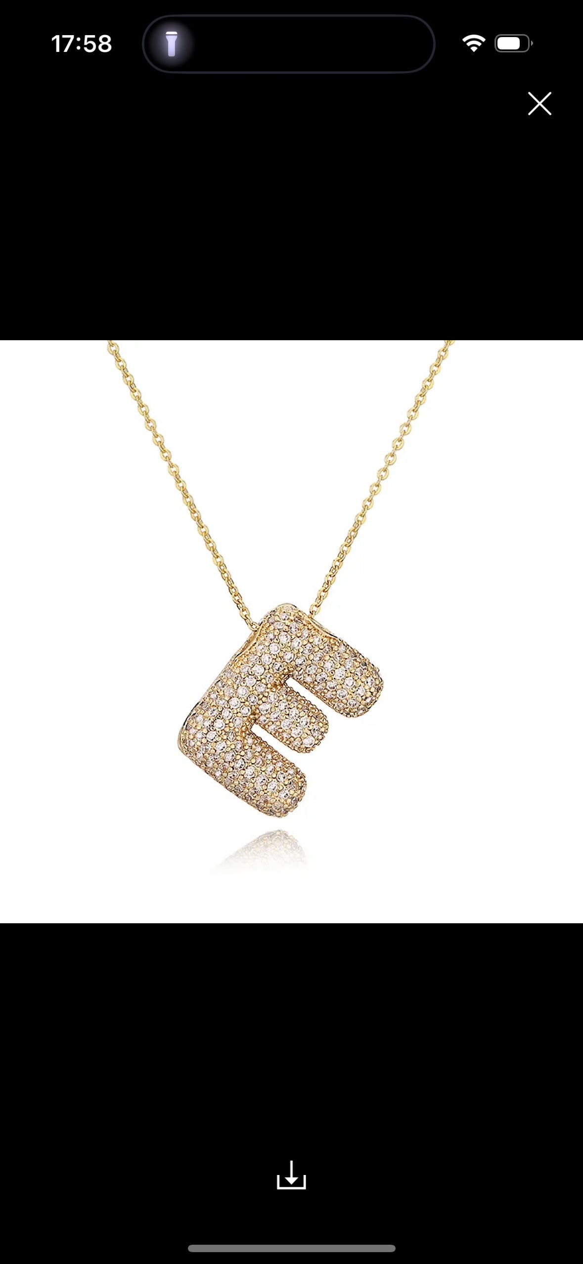 Buchstaben Halskette Gold