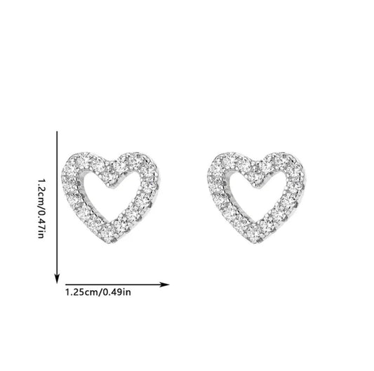 Ohrringe Mini Love - 925 Sterling Silber