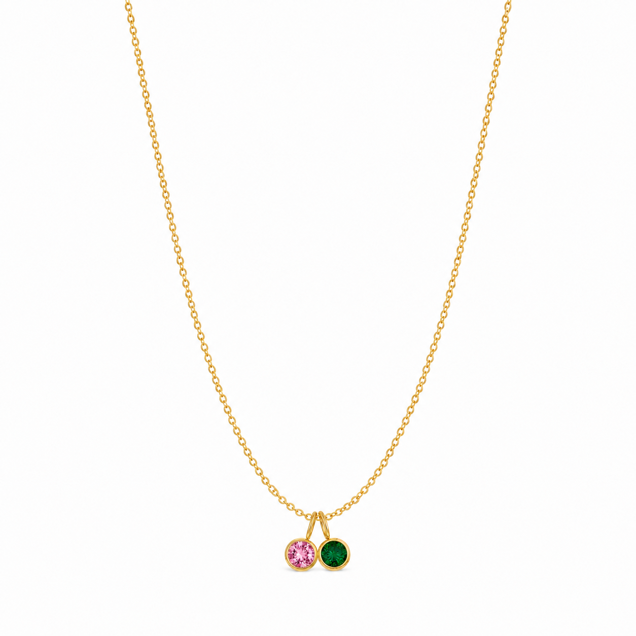 Birthstone Halskette - Gold