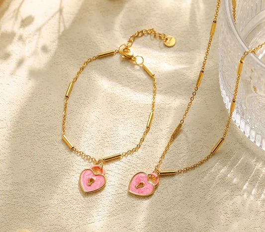 Set PINK HEART