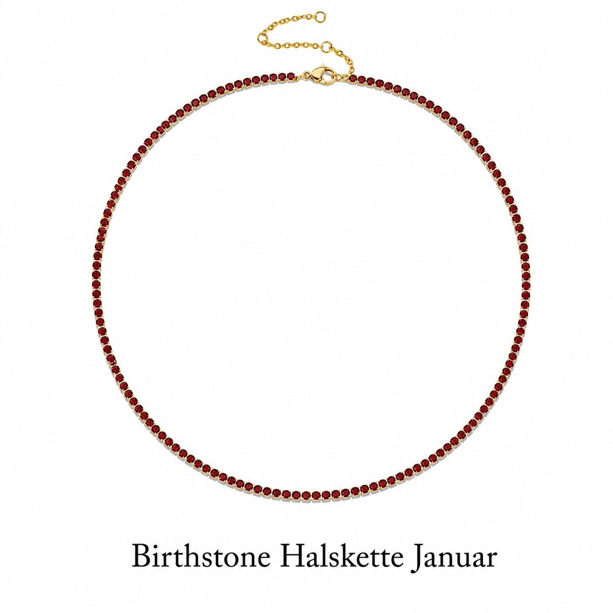 Birthstone Tennis Halskette