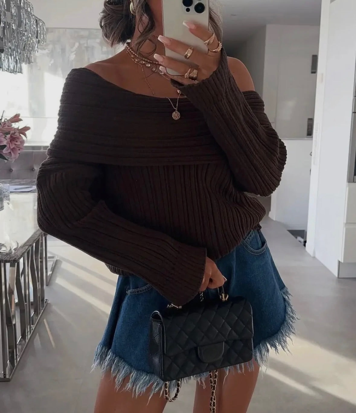 Bandeau Pullover - verschiedene Farben