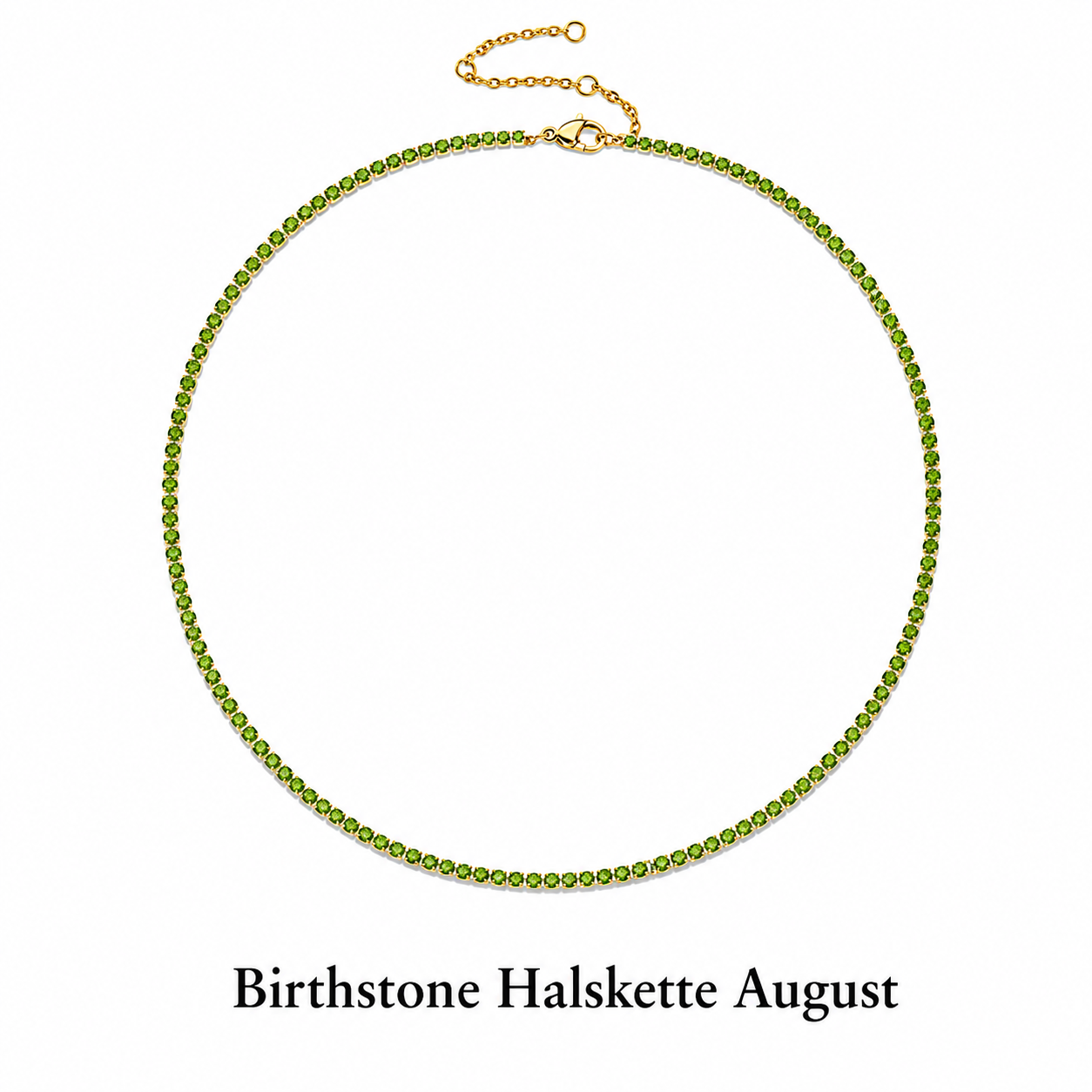 Birthstone Tennis Halskette