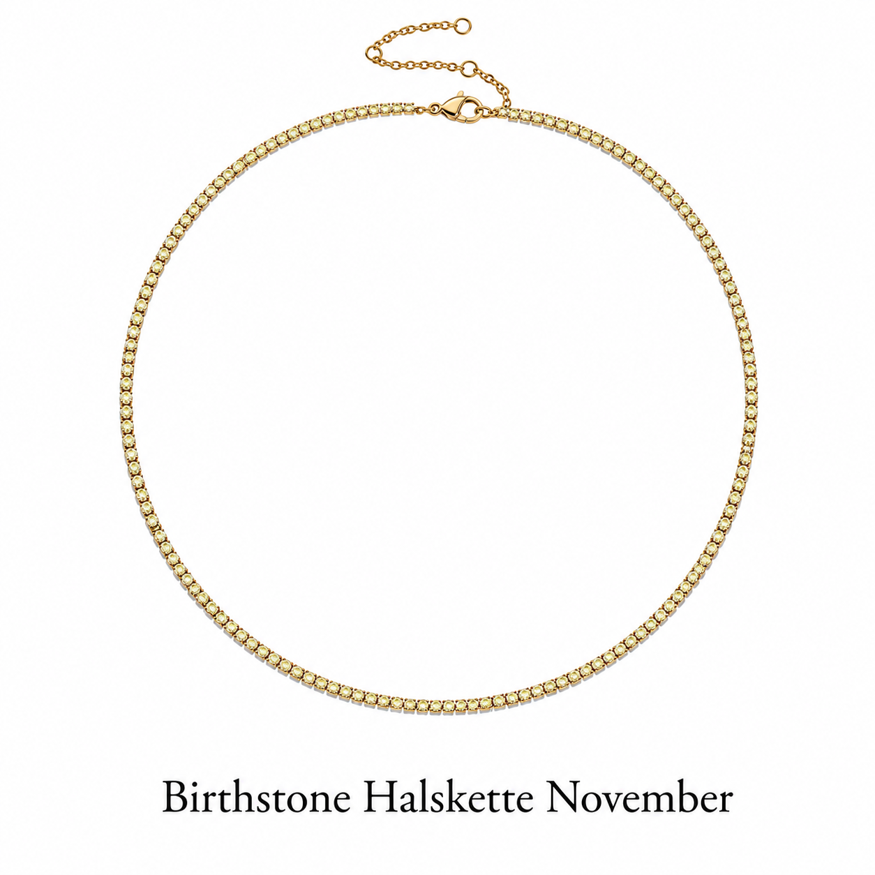 Birthstone Tennis Halskette