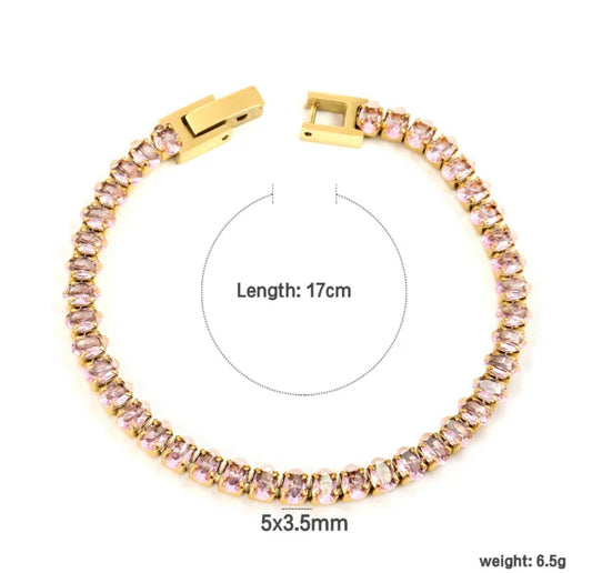 Armband Diamond Pink